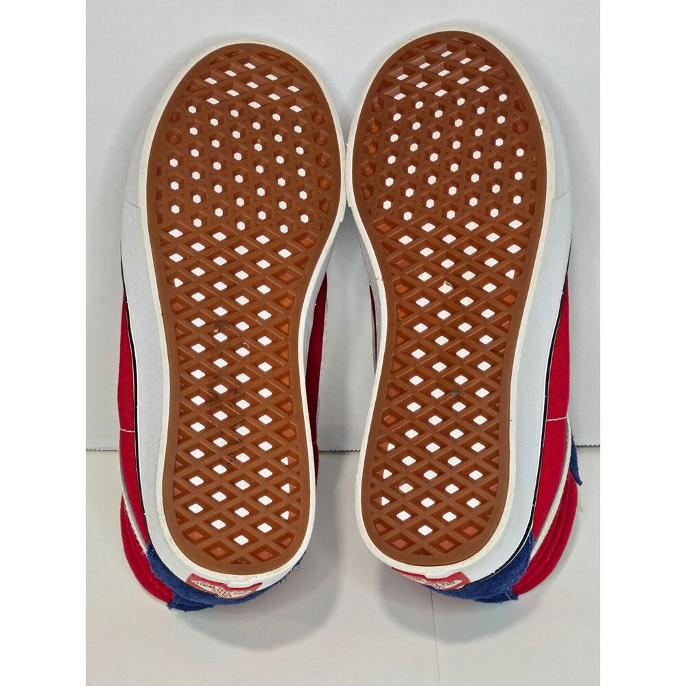 Vans ComfyCush Sk8-Hi Shoes | Men's 5.5 / Women's 7 | Chili Pepper Red True Blue - Picture 7 of 7